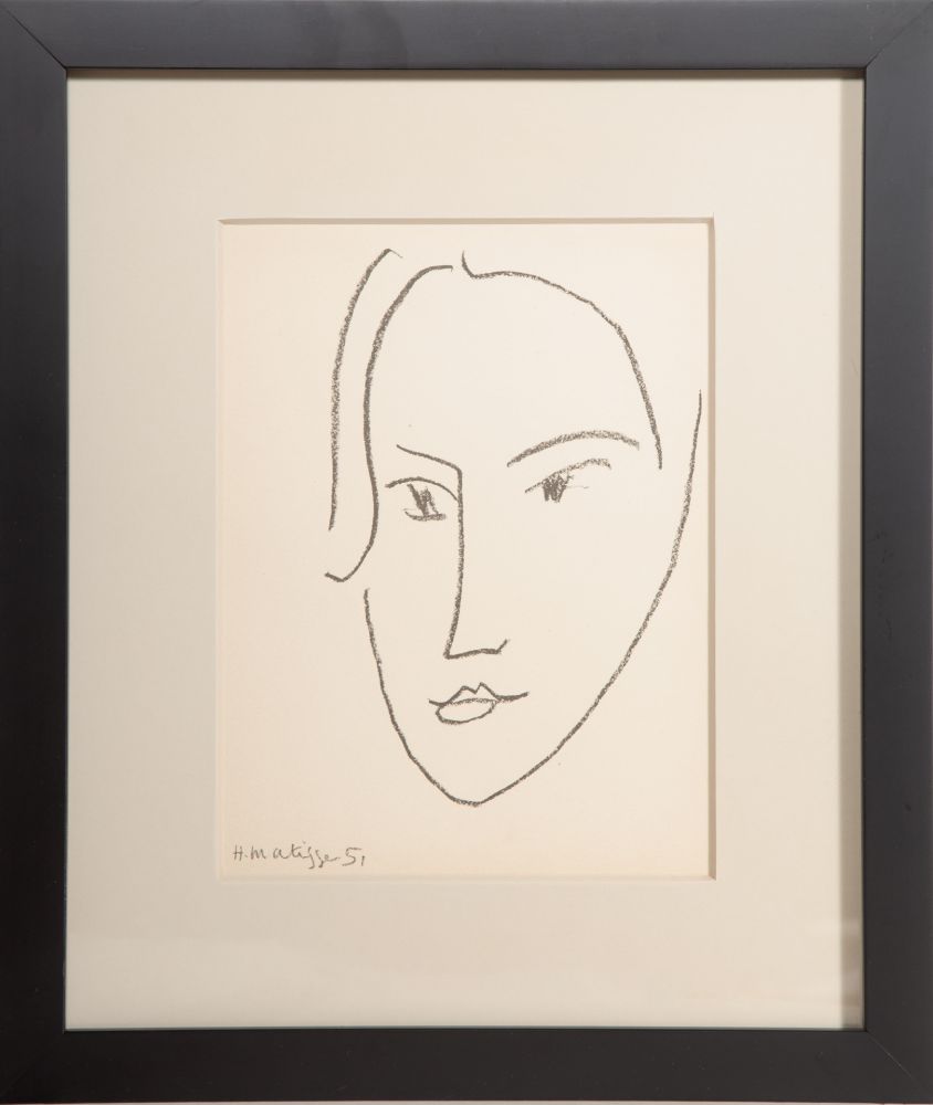 Lithograph Matisse - Head of a Woman