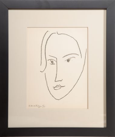 Lithograph Matisse - Head of a Woman