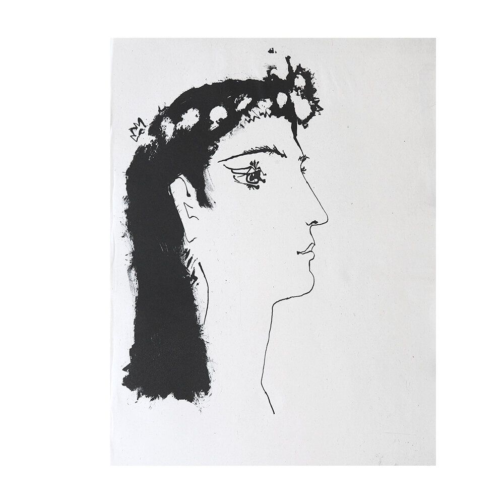 Etching Picasso - Head of a Woman Crowned with Flowers