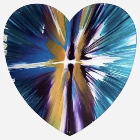 Multiple Hirst - Heart Spin Painting