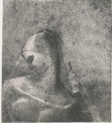 Lithograph Redon - Helene (Ennoia)