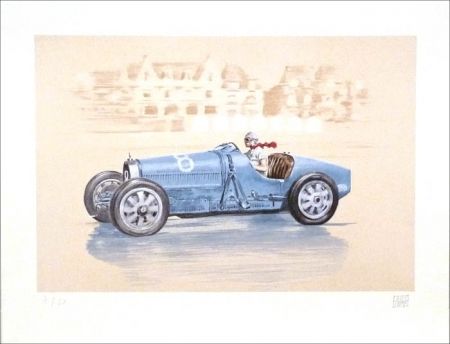 Lithograph Lavictoire - Helle Nice - Bugatti