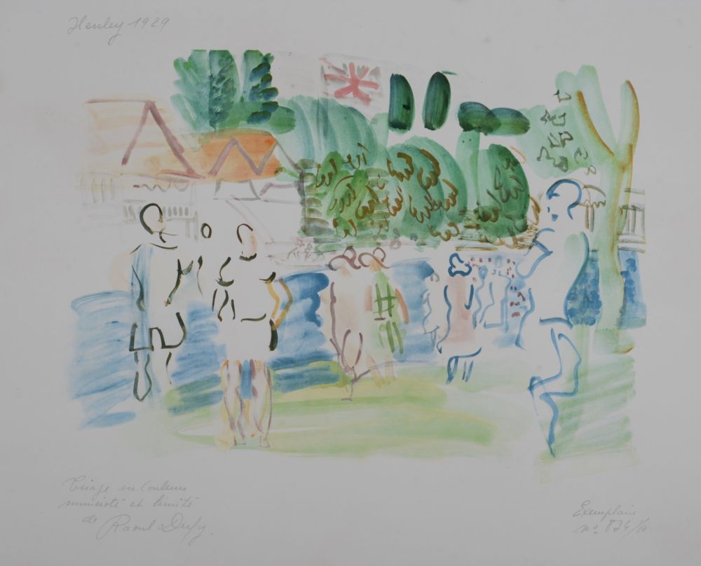 Lithograph Dufy - Henley 1929, 1949