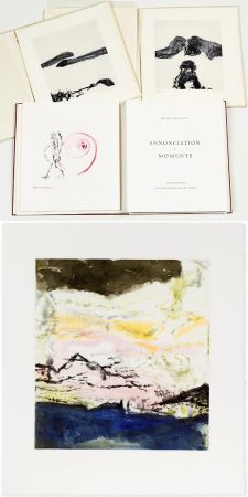 Illustrated Book Zao - Henri Michaux : ANNONCIATION. MOMENTS. 7 eaux-fortes et aquatintes à pleine page de Zao Wou-Ki (1996)