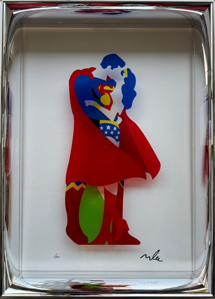 Screenprint Lodola - Heroes in love (Plexiglass)