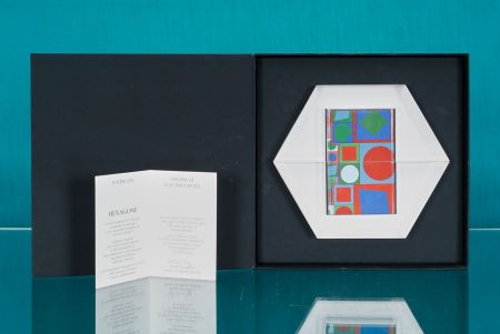 Illustrated Book Vasarely - Hexagone - 1988, Artbooks and Sculpture Hand-signed