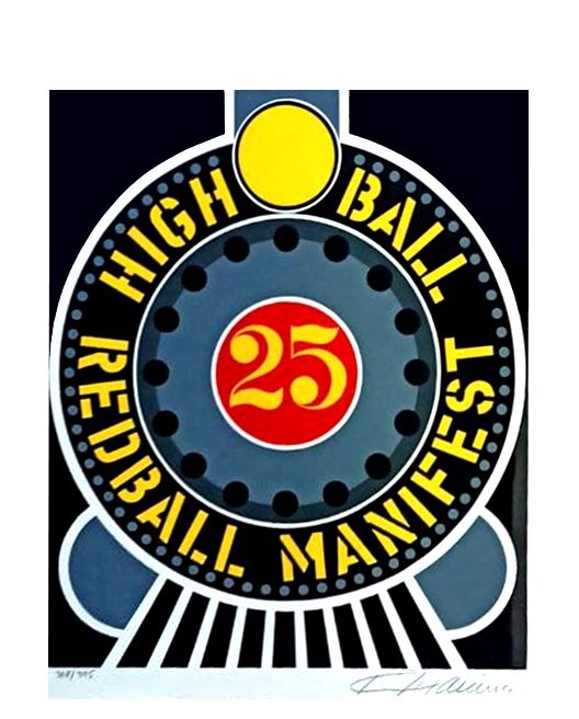 Screenprint Indiana - HIGH BALL ON THE RED BALL MANIFEST