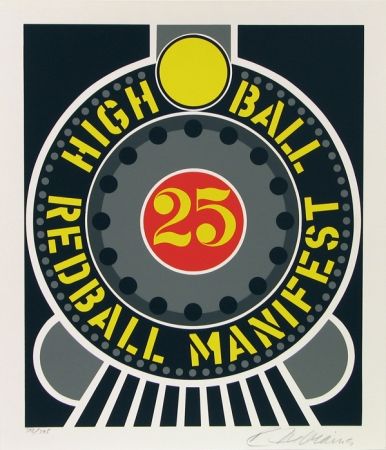 Screenprint Indiana - High Ball Red Ball Manifest 25