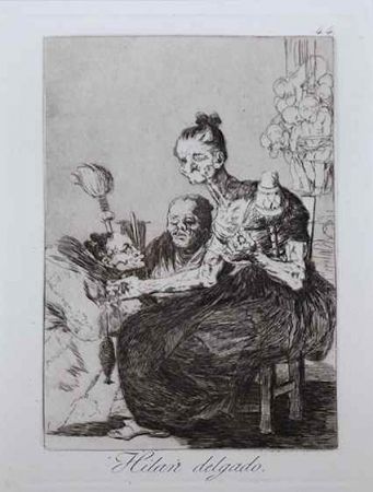 Engraving Goya - Hilan delgado