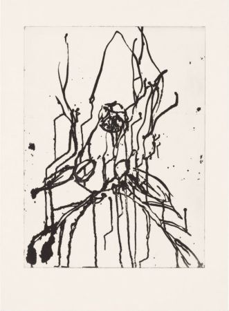 Aquatint Baselitz - Hirsch I (black)