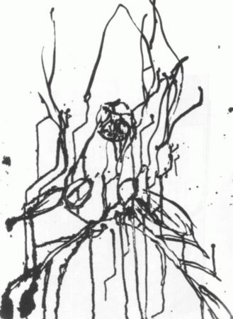 Etching And Aquatint Baselitz - Hirsche I (B&W)