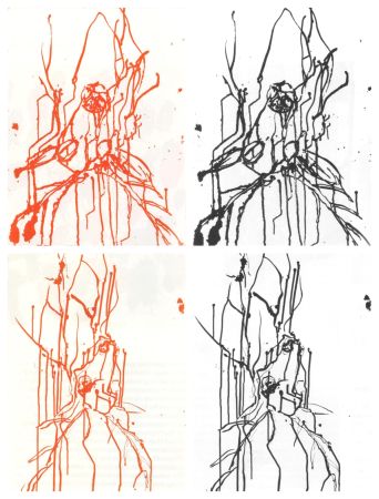 Etching And Aquatint Baselitz - Hirsche (set of 4)