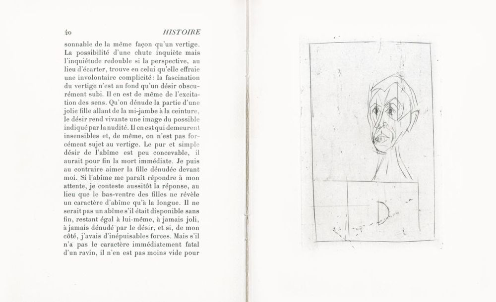 Engraving Giacometti - Histoire de Rats