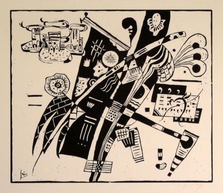 Woodcut Kandinsky - (Holzschnitt um 1935)