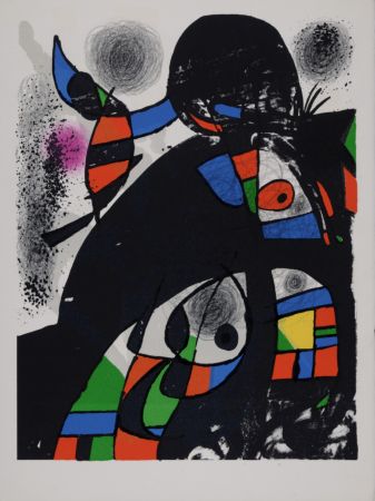 Lithograph Miró - Homage to San Lazzaro, 1975