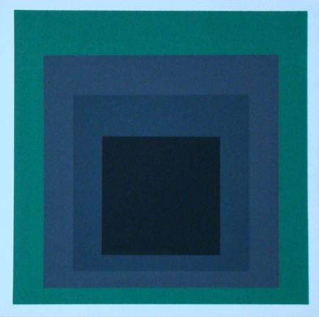 Screenprint Albers - Homage to the Square - Grisaille and Patina, 1965