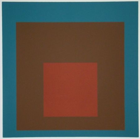 Screenprint Albers - Homage to the Square at night, 1958