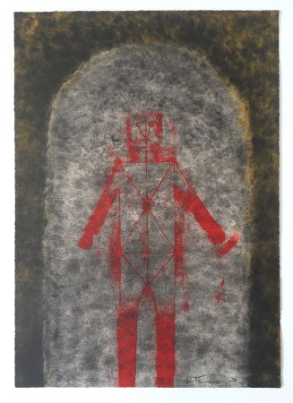 Lithograph Tamayo - Hombre en Rojo