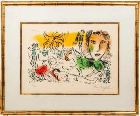 Lithograph Chagall - Homecoming (The Green Horse)