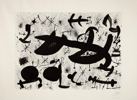 Lithograph Miró - Homenatge a Joan Prats