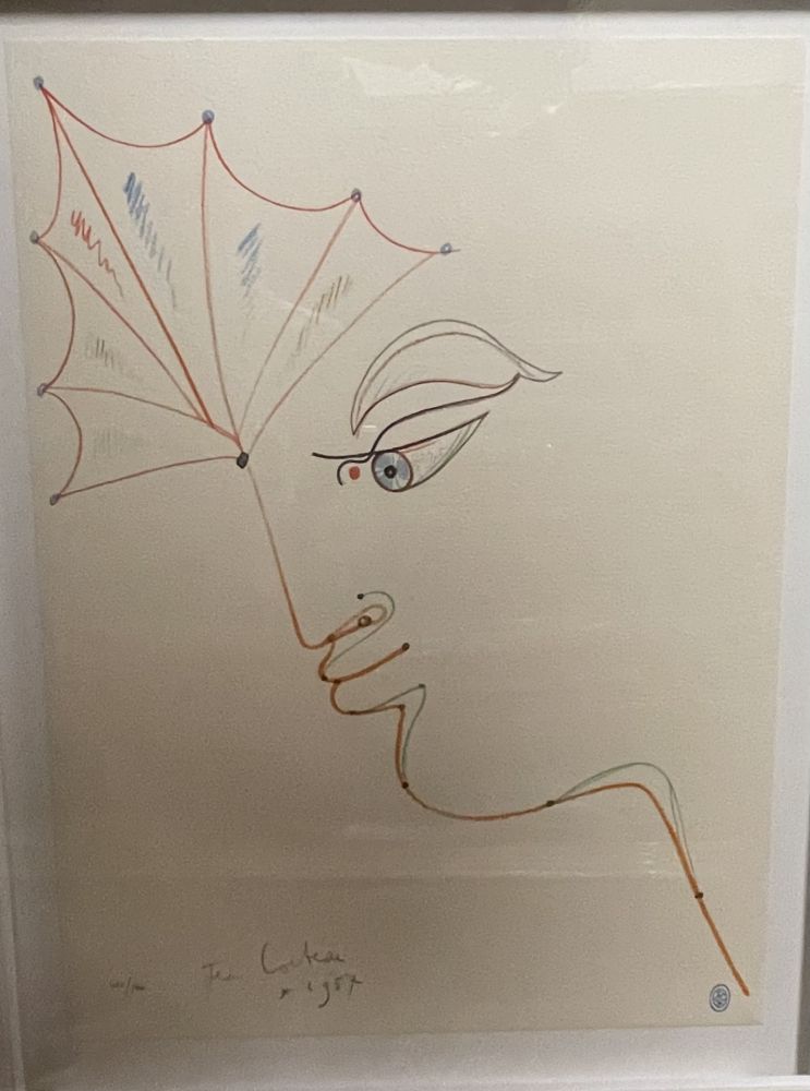 Lithograph Cocteau - Hommage 