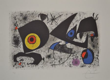 Lithograph Miró - Hommage A Miro - M868
