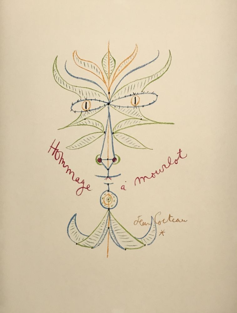 Lithograph Cocteau - Hommage a Mourlot