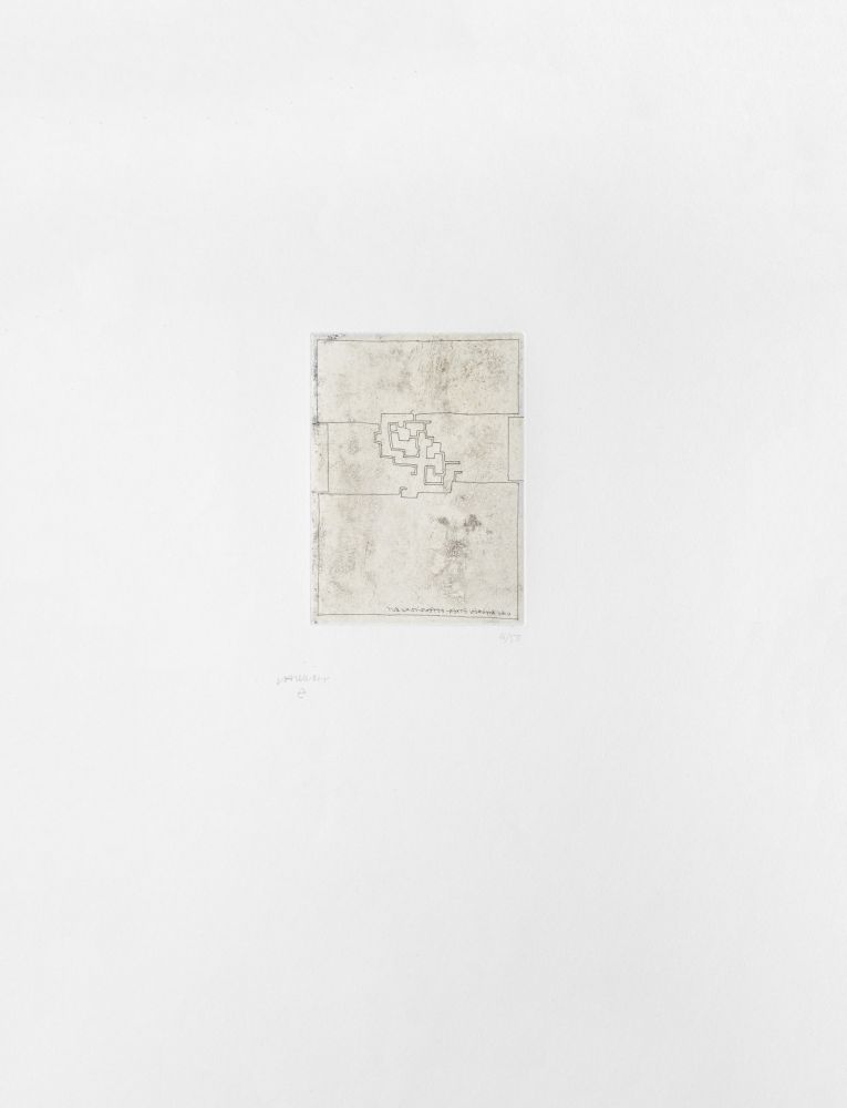 Etching Chillida - Hommage à Gabriel Aresti 