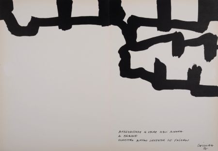 Lithograph Chillida - Hommage à Georges Braque, 1964