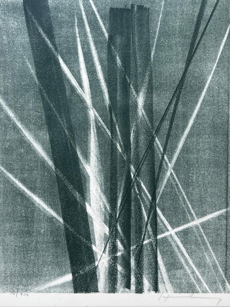 Lithograph Hartung - Hommage à Hans Arp 
