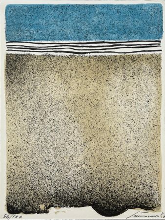 Lithograph Santomaso - Hommage à Hans Arp 