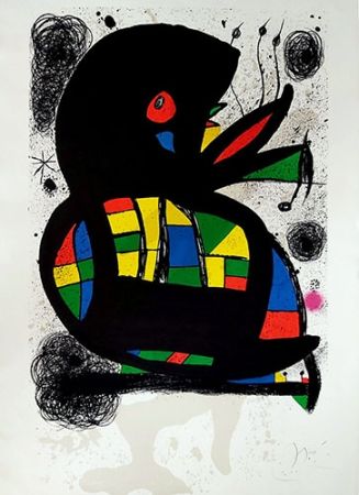 Lithograph Miró - Hommage à Maeght
