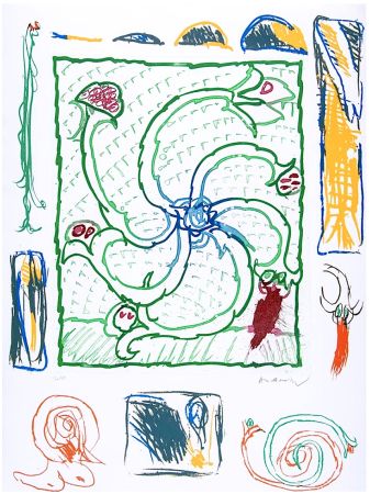 Lithograph Alechinsky - Hommage à Picasso