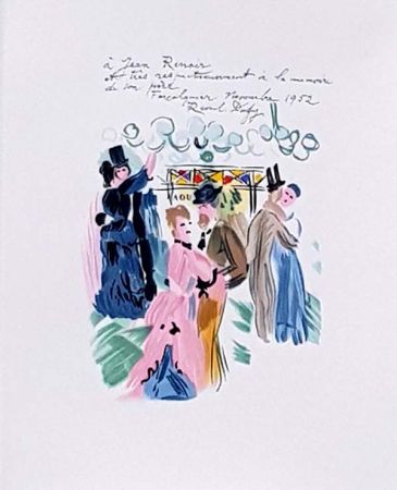 Lithograph Dufy - Hommage à Renoir
