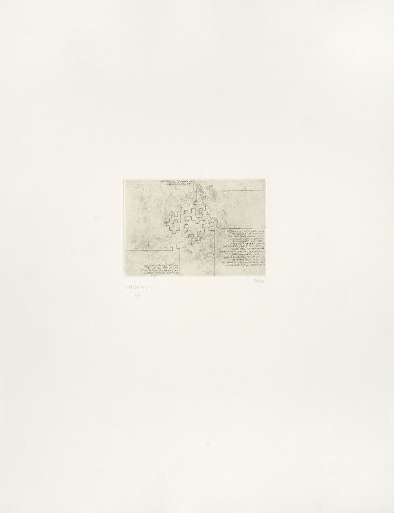 Etching Chillida - Hommage à Rosalia de Castro 