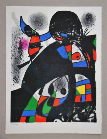 Lithograph Miró - Hommage à San Lazzaro