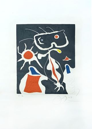 Etching Miró - Hommage à San Lazzaro