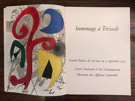 Illustrated Book Miró - Hommage à Teriade