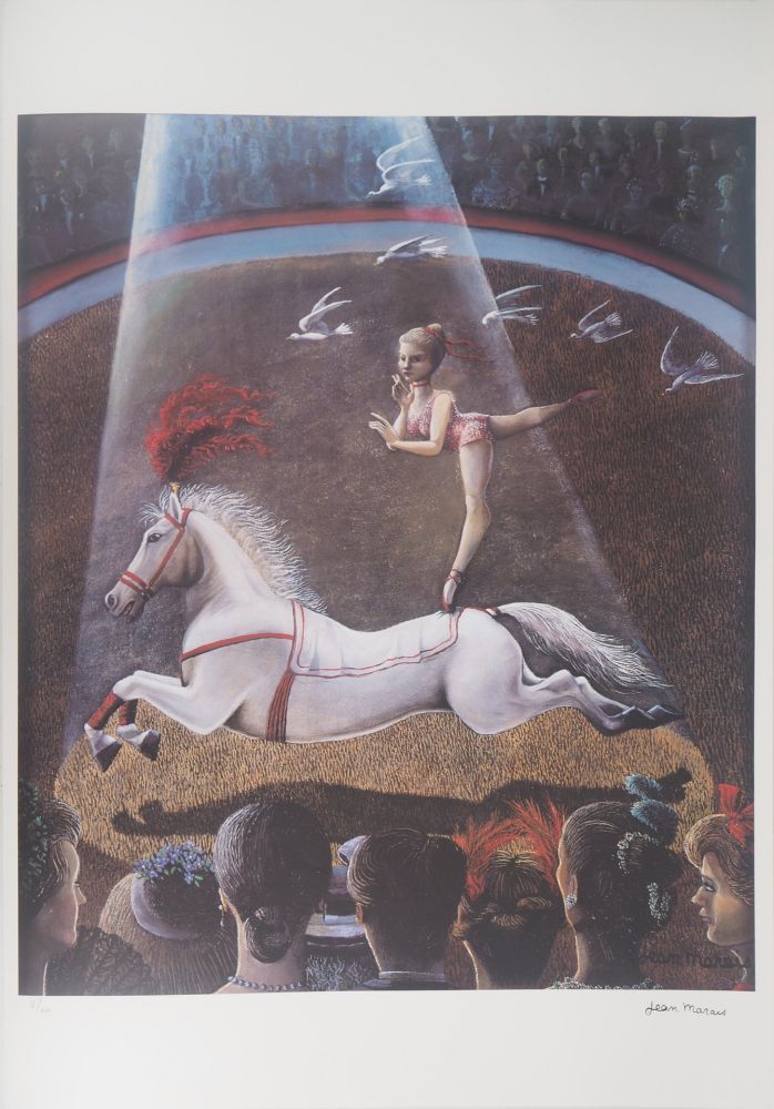 Lithograph Marais  - Hommage à Toulouse-Lautrec : Le cirque