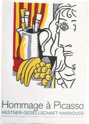 Poster Lichtenstein - Hommage á Picasso