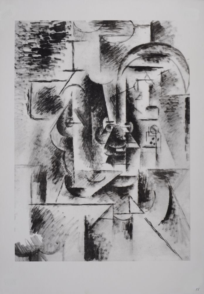 Lithograph Picasso (After) - Homme à la pipe, 1946