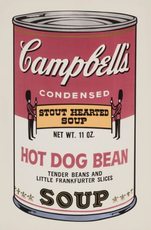 Screenprint Warhol - Hot Dog Bean (from Campbell's Soup II)