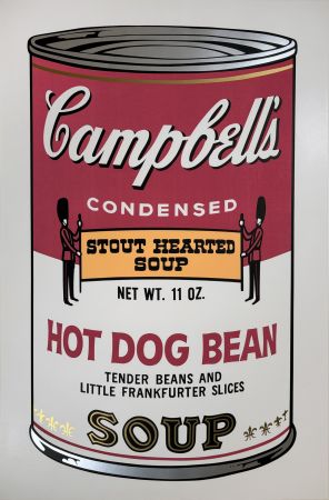 Screenprint Warhol - Hot Dog Bean, II.59 from Campbell's Soup II Portfolio