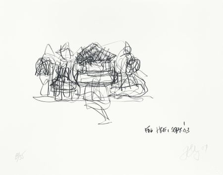 Lithograph Gehry - House 1