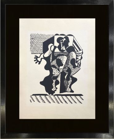 Woodcut Picasso - Hélène chez Archimede I