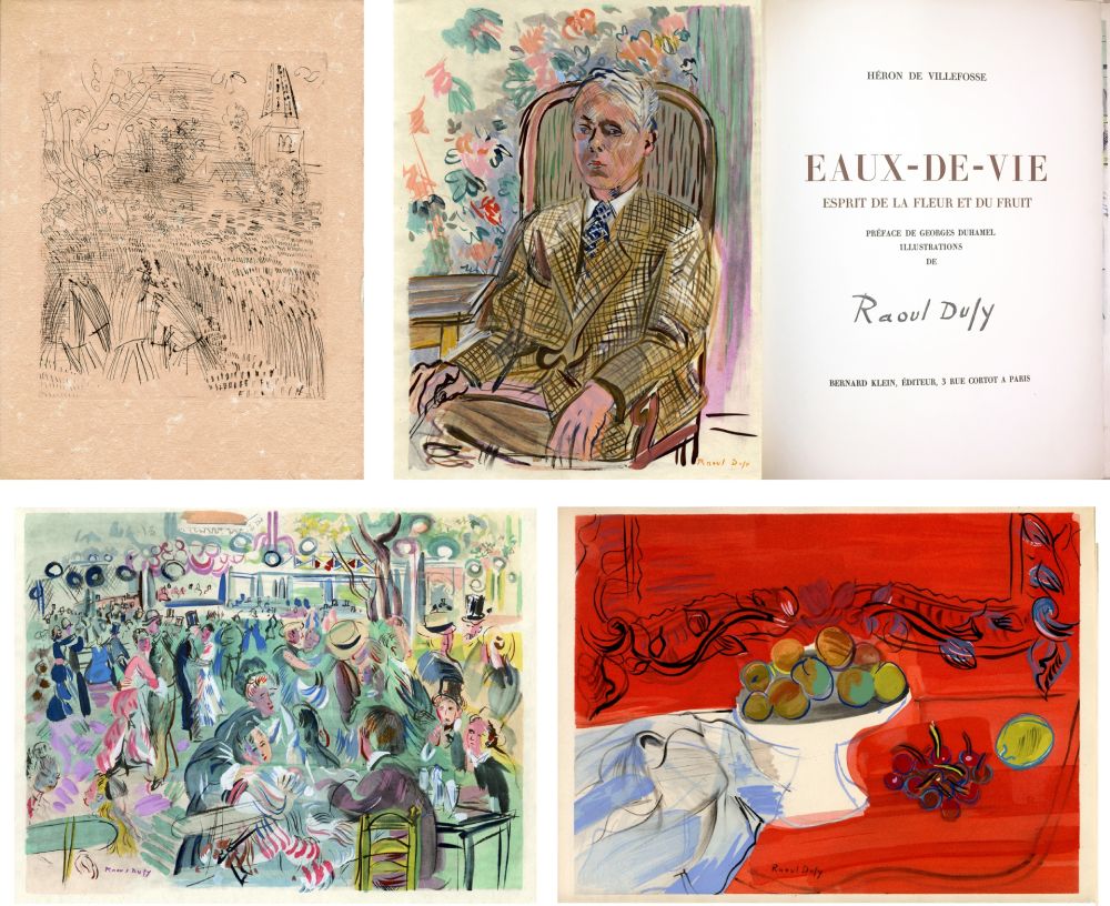 Illustrated Book Dufy - Héron de Villefosse : EAUX DE VIE (11 pochoirs de Raoul Dufy) 1954