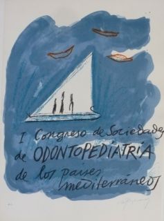 Lithograph Ràfols Casamada - I CONGRESO DE SOCIEDADA DE ODONTOPEDIATRIA