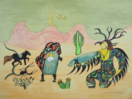 Lithograph De Saint Phalle - I dreamt I was in Arizona 