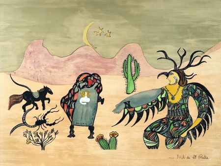 Lithograph De Saint Phalle - I dreamt I was in Arizona 