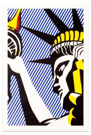 Screenprint Lichtenstein - I Love Liberty, 1982